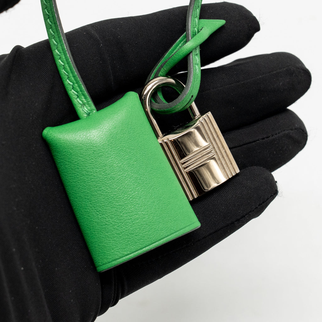 HERMES EMILE 30 BAG TOGO/SWIFT Bamboo SHW