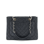 CHANEL GRAND SHOPPING TOTE GST CAVIAR BLACK SHW
