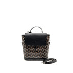 Goyard Mini Alpin backpack goyardline canvas / calfskin black SHW