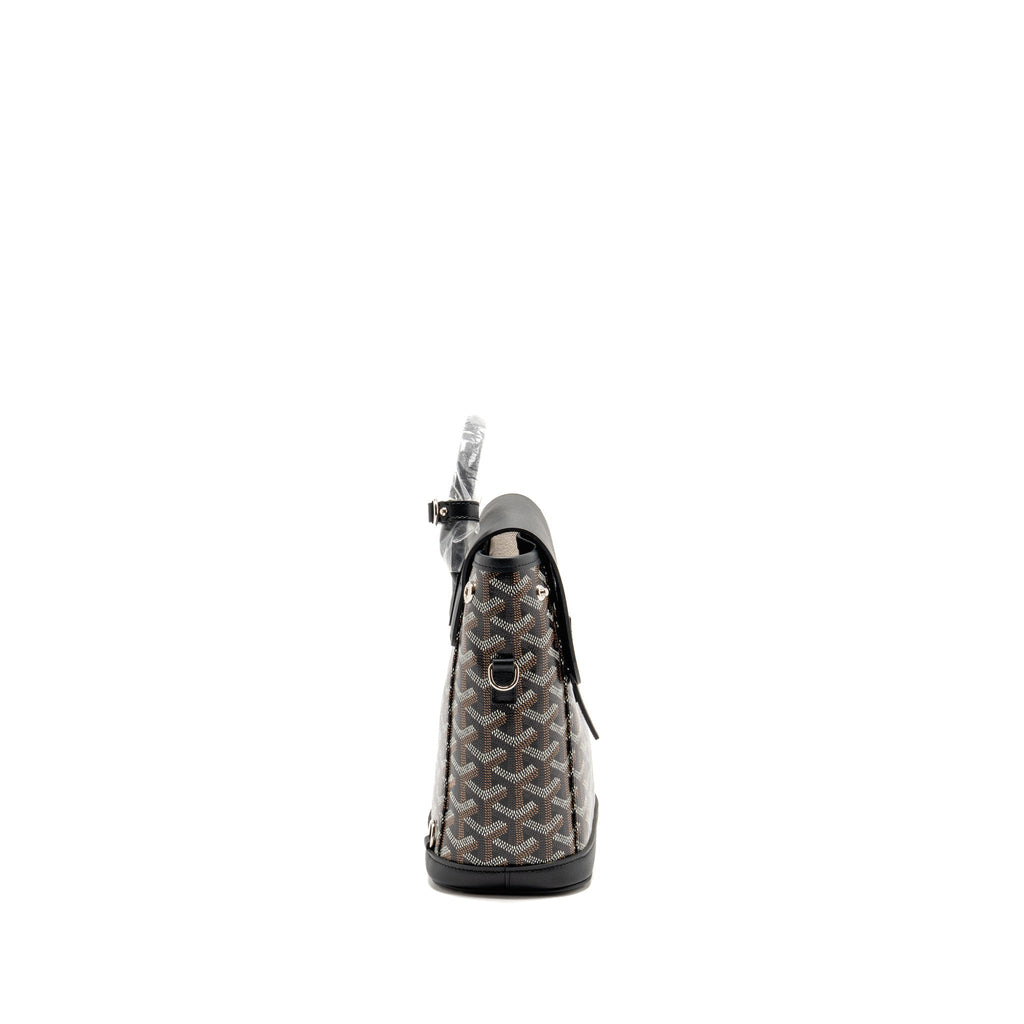 Goyard Mini Alpin backpack goyardline canvas / calfskin black SHW