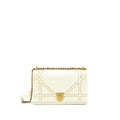 DIOR MEDIUM STUDDED DIORAMA WHITE GHW