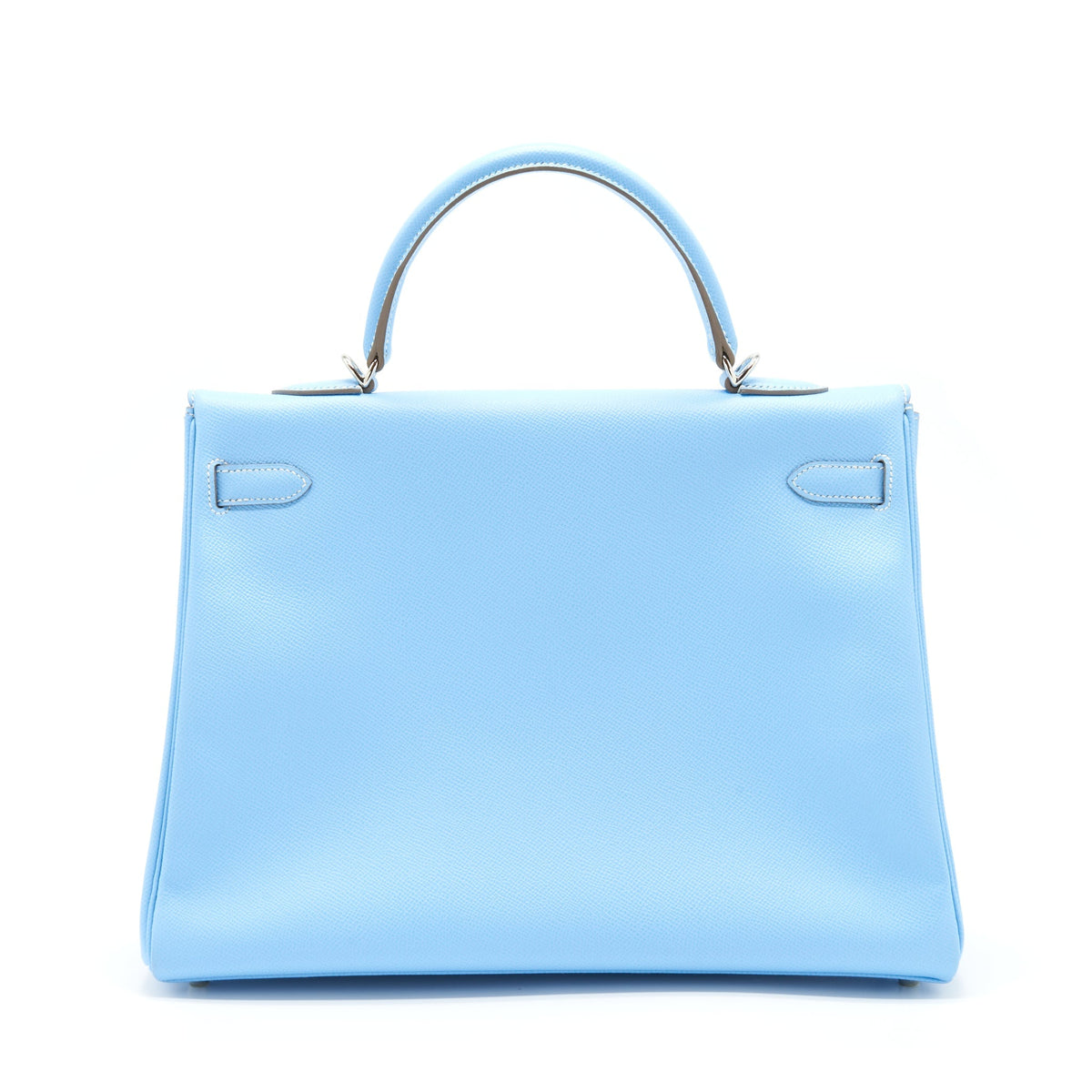 Hermes Kelly 35 Epsom 7N Celeste SHW