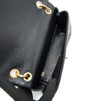 CHANEL SHINY LAMBSKIN FLAP BAG BLACK GHW