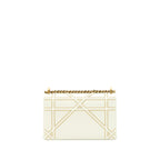 DIOR MEDIUM STUDDED DIORAMA WHITE GHW
