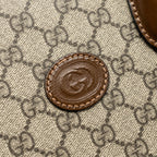 GUCCI GG SMALL TOTE BAG GG SUPREME CANVAS / BROWN GHW