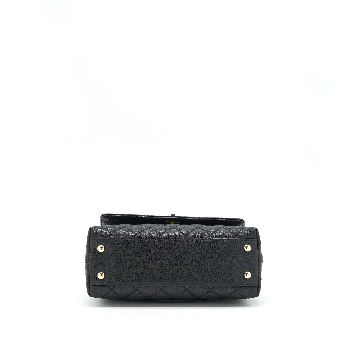 CHANEL 22P SMALL COCO HANDLE CAVIAR BLACK LGHW (MICROCHIP)