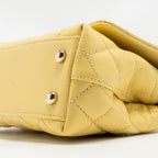 CHANEL MINI COCO HANDLE CAVIAR YELLOW LGHW (MICROCHIP)