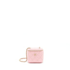 CHANEL 22C MINI VANITY WITH CHAIN CAVIAR PINK LGHW