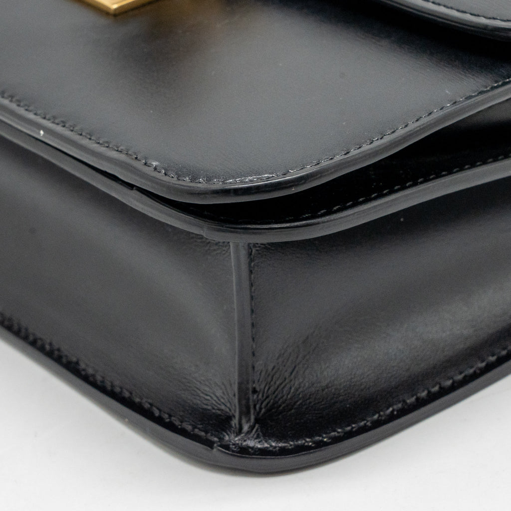 Celine Teen Classic Box Bag Calfskin Black GHW