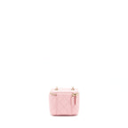 CHANEL 22C MINI VANITY WITH CHAIN CAVIAR PINK LGHW