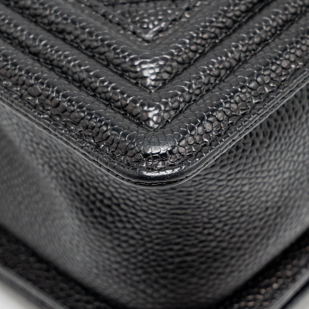 CHANEL SMALL BOY BAG GRAINED CALFSKIN BLACK GHW