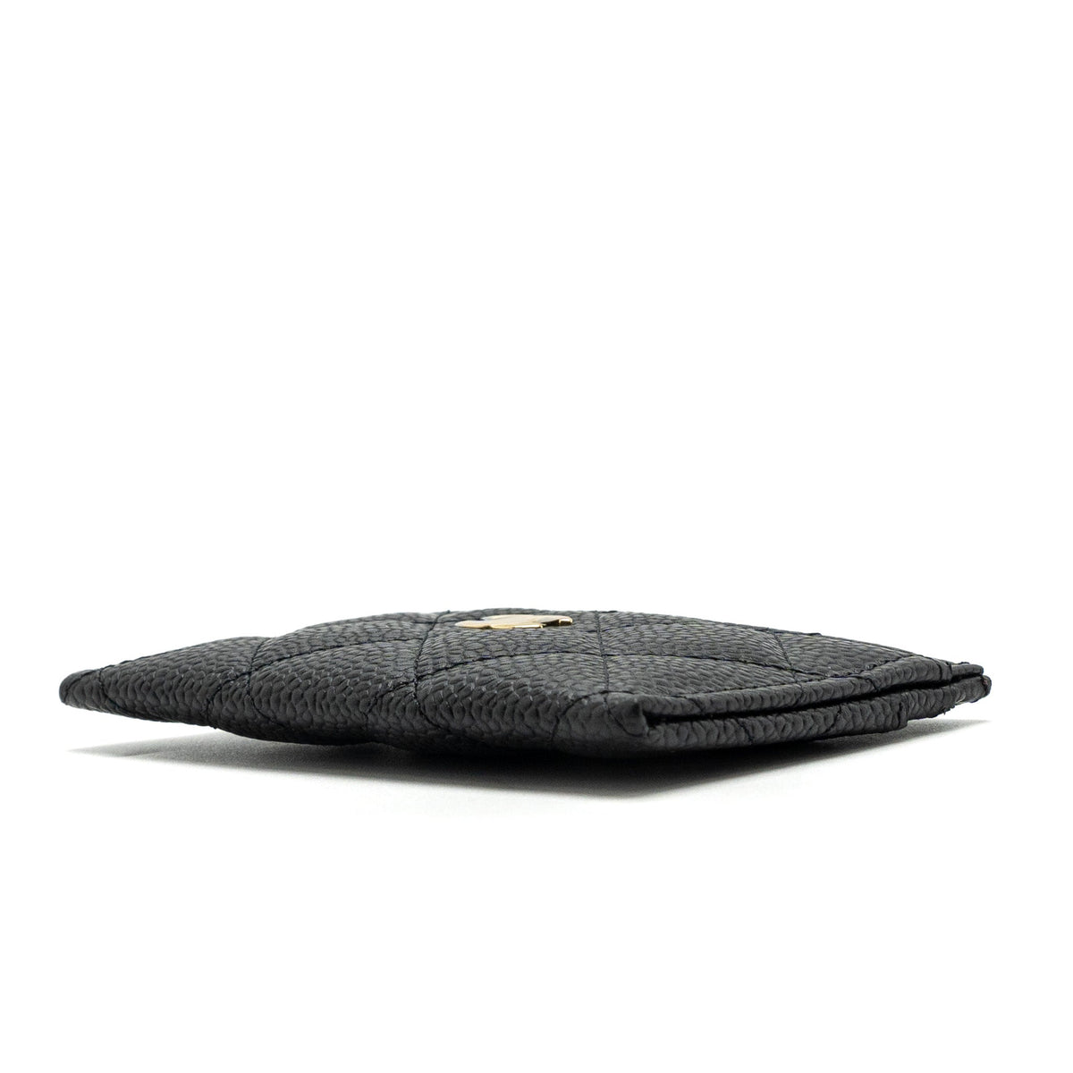 CHANEL CLASSIC CARD HOLDER CAVIAR BLACK GHW(MICROCHIP)
