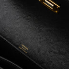 HERMES POCHETTE KELLY DEPECHES 25 EPSOM BLACK GHW