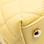 CHANEL MINI COCO HANDLE CAVIAR YELLOW LGHW (MICROCHIP)
