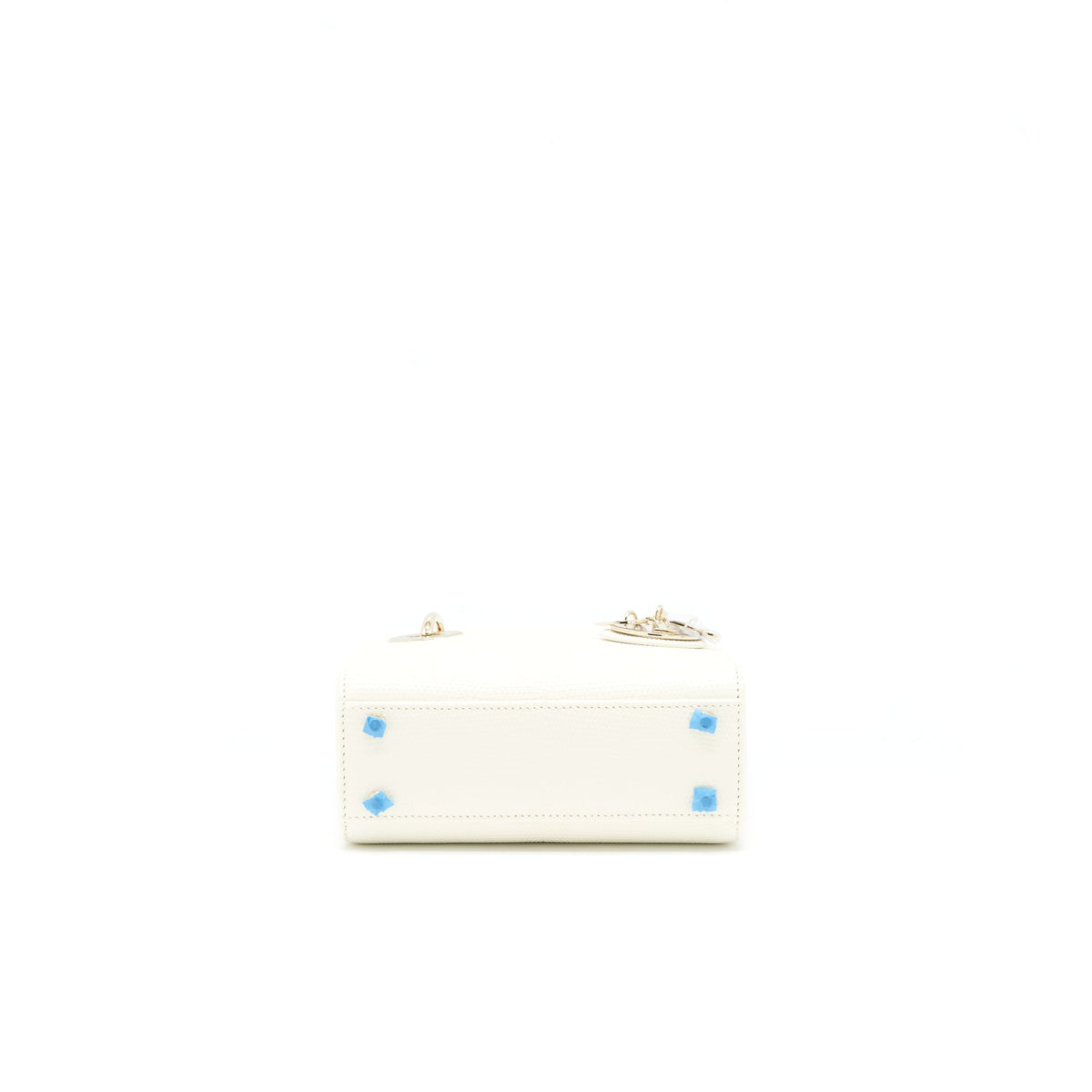 DIOR LIZARD MINI LADY DIOR WHITE  LGHW