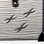 LOUIS VUITTON PETITE MALLE EPI WHITE/BLACK GHW