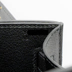 HERMES POCHETTE KELLY DEPECHES 25 EPSOM BLACK GHW
