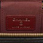 CHANEL 21A GOLD CRUSH MINI VANITY CASE CALFSKIN BLACK GHW