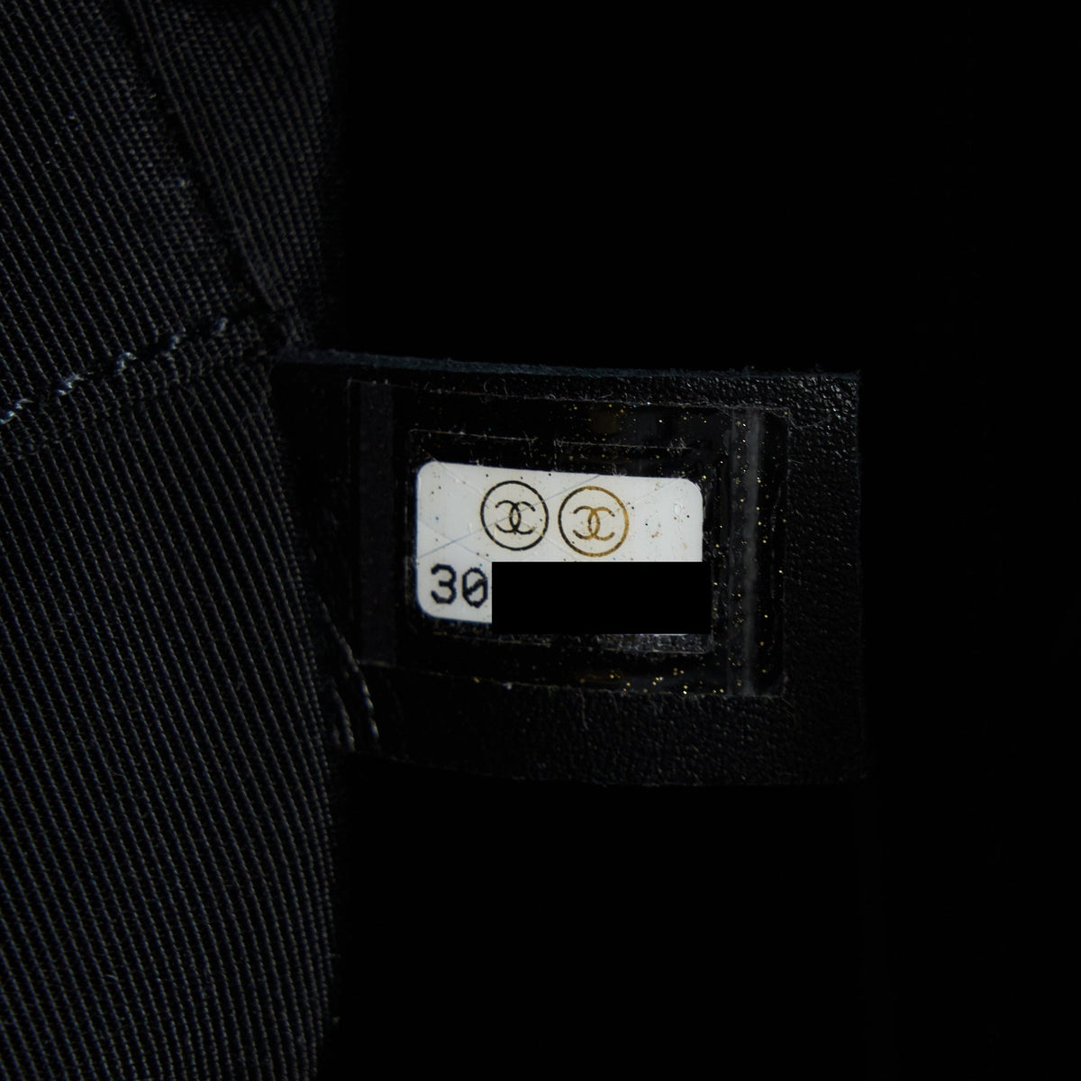 CHANEL DEAUVILLE TOTE BAG CALFSKIN BLACK WITH DETAIL LOGO GHW