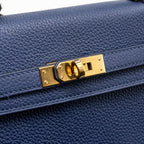 Hermes Kelly 25 Togo Bleu Saphir GHW