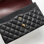 CHANEL JUMBO CLASSIC DOUBLE FLAP BAG CAVIAR BLACK GHW