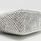 PRADA RE-EDITION SATIN CRYSTAL MINI BAG SILVER SHW