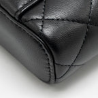 CHANEL SMALL VANITY CLUTCH WITH DETAIL CHAIN CAVIAR BLACK GHW (MICROCHIP)