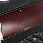 CHANEL JUMBO CLASSIC DOUBLE FLAP BAG CAVIAR BLACK GHW