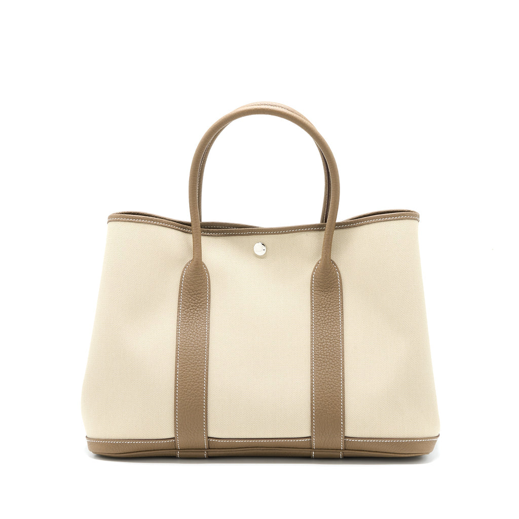 Hermes Garden Party 36 Negonda/Canvas Beton/Etoupe SHW