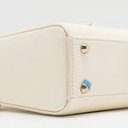 DIOR MINI LADY DIOR LIZARD WHITE LGHW