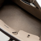 Hermes Birkin 25 Taurillon Novillo M8 Gris Asphalte SHW