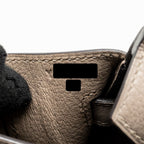 Hermes Birkin 25 Taurillon Novillo M8 Gris Asphalte SHW