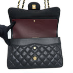 CHANEL CLASSIC JUMBO DOUBLE FLAP CAVIAR BLACK GHW (MICROCHIP)