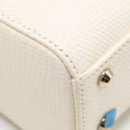 DIOR MINI LADY DIOR LIZARD WHITE LGHW