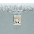 HERMES MINI KELLY II 20CM EPSOM 8U BLUE GLACIER SHW