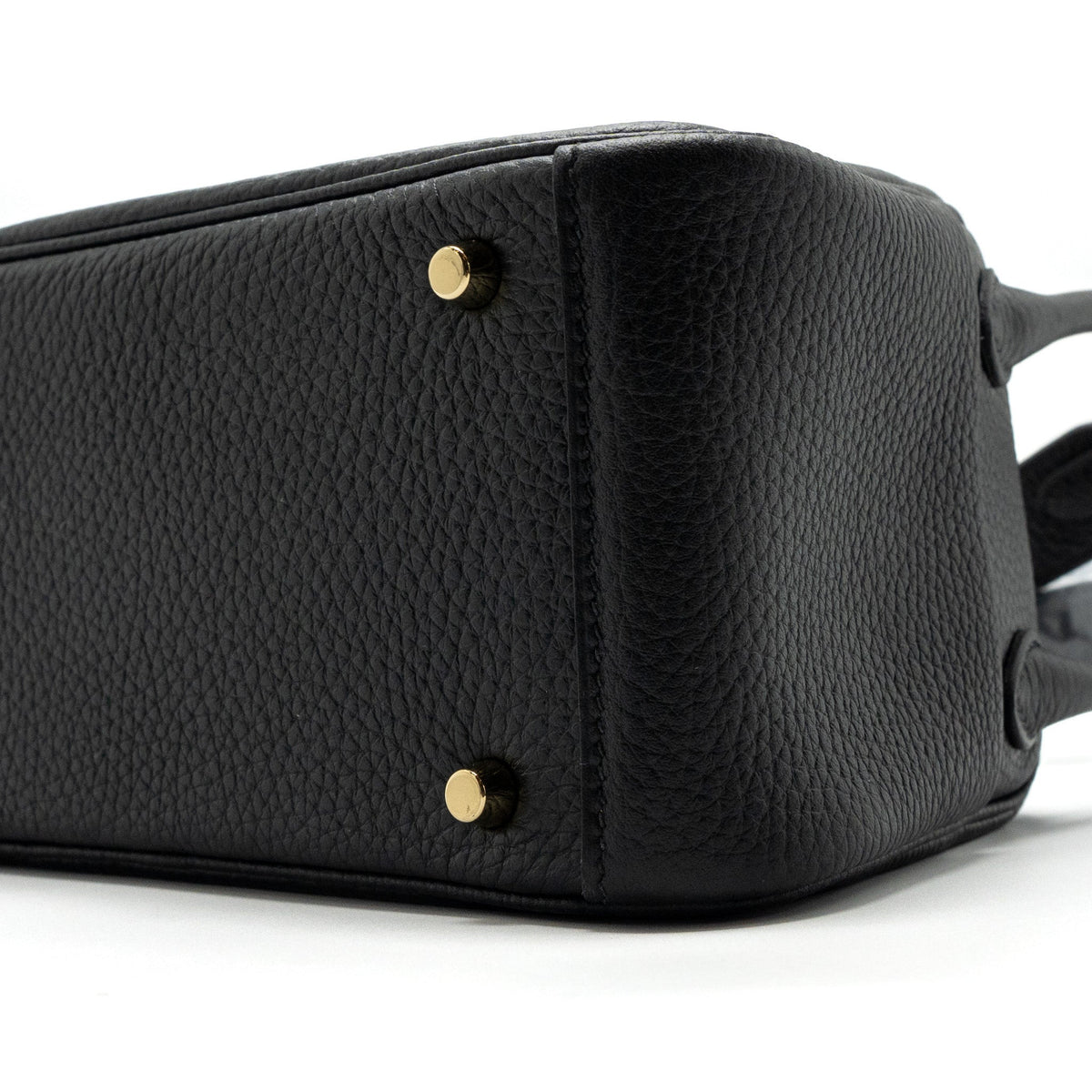 HERMES MINI LINDY CELEMENCE BLACK GHW