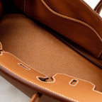 HERMES SHOULDER BIRKIN EVERCOLOR GOLD GHW
