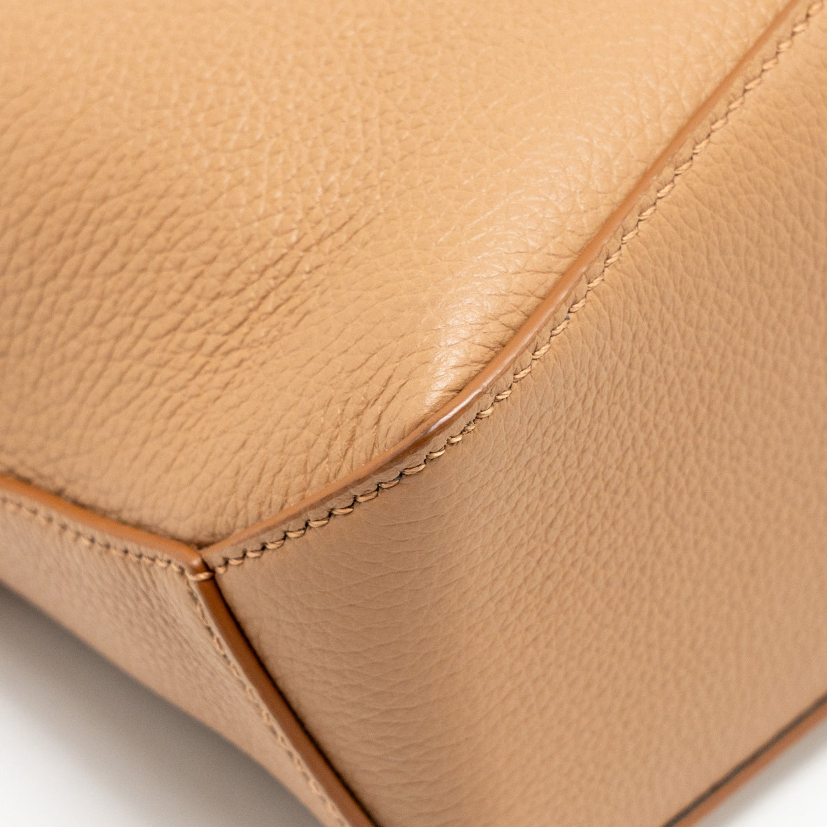 LOEWE MINI PUZZLE BAG SOFT GRAINED CALFSKIN TOFFEE GHW