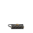 Dior 30 Montaigne East-West Bag with Chain Dior Oblique Jacquard/Calfskin Navy GHW