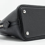 HERMES MINI BOLIDE CHEVRE MYSORE BLACK SHW