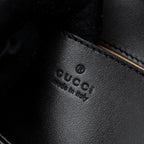 GUCCI MINI GG MARMONT MATELASSE BAG LEATHER BLACK GHW