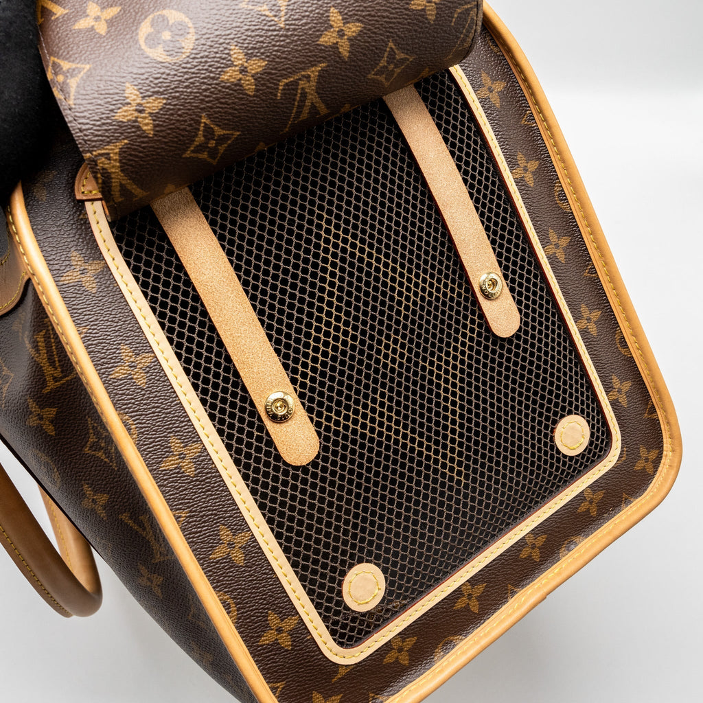 LOUIS VUITTON DOG BAG MONOGRAM CANVAS GHW