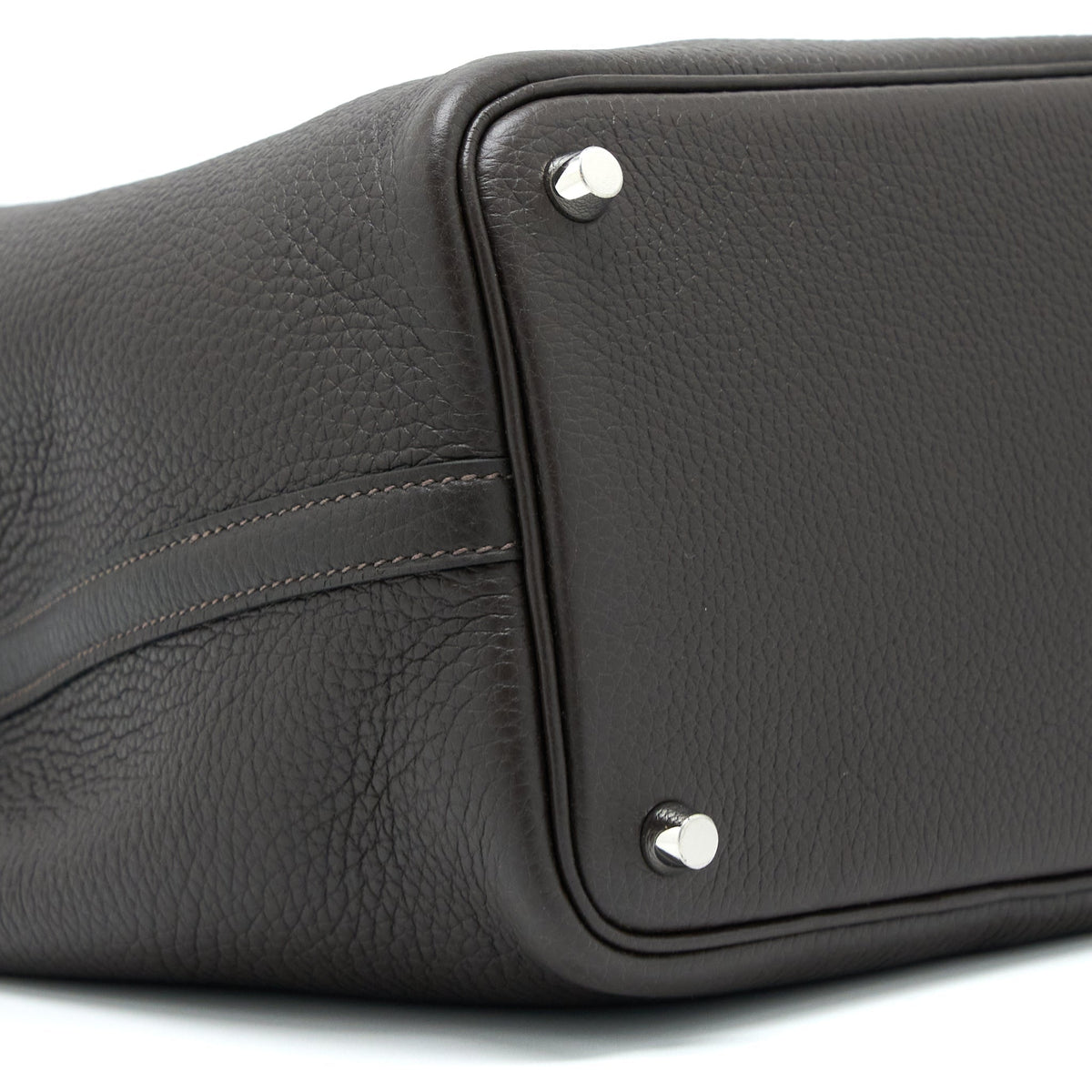 Hermes Picotin 18 Lock Bag Clemence Ebene SHW