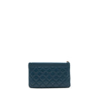 CHANEL BOY POUCH CAVIAR DARK GREEN LGHW