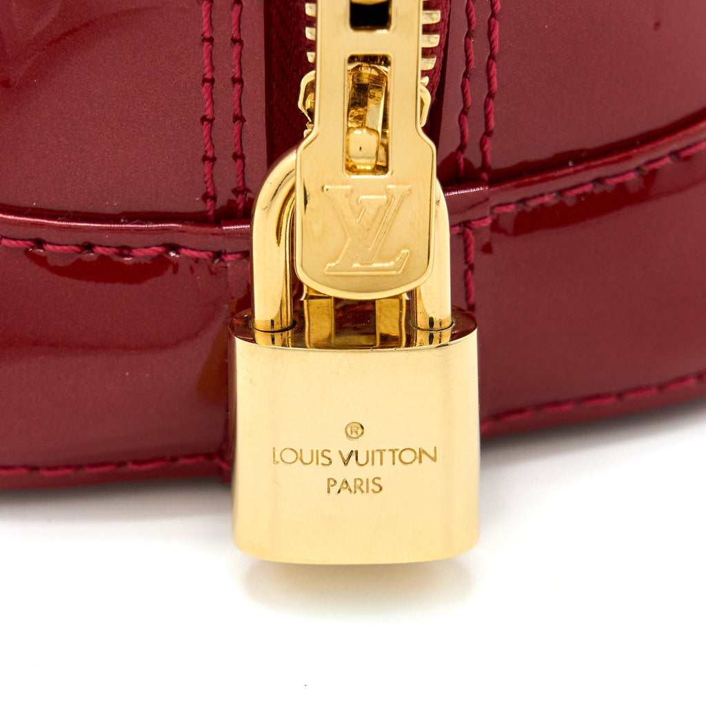 LOUIS VUITTON ALMA BB VERNIS RED GHW
