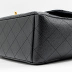 CHANEL MAXI CLASSIC DOUBLE FLAP BAG CAVIAR BLACK GHW