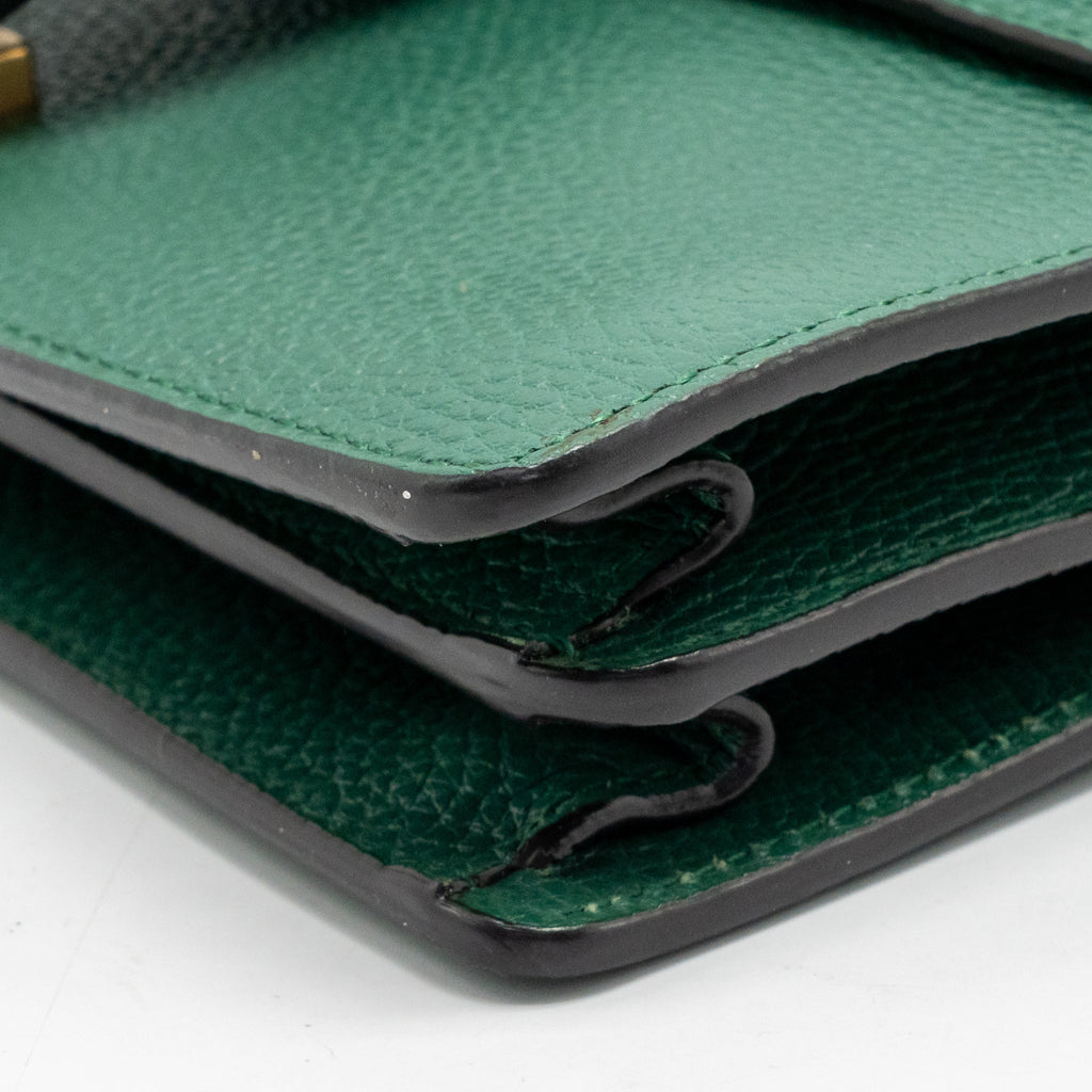 Gucci Small Dionysus bag calfskin green GHW