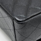 CHANEL MAXI CLASSIC DOUBLE FLAP BAG CAVIAR BLACK GHW