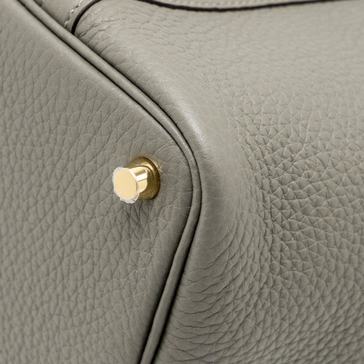 HERMES PICOTIN 18 LOCK BAG CLEMENCE 0L GRIS MEYER GHW