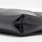 CHANEL MINI 31 CLUTCH WITH CHAIN SHINY CALFSKIN BLACK LGHW (MICROCHIP)